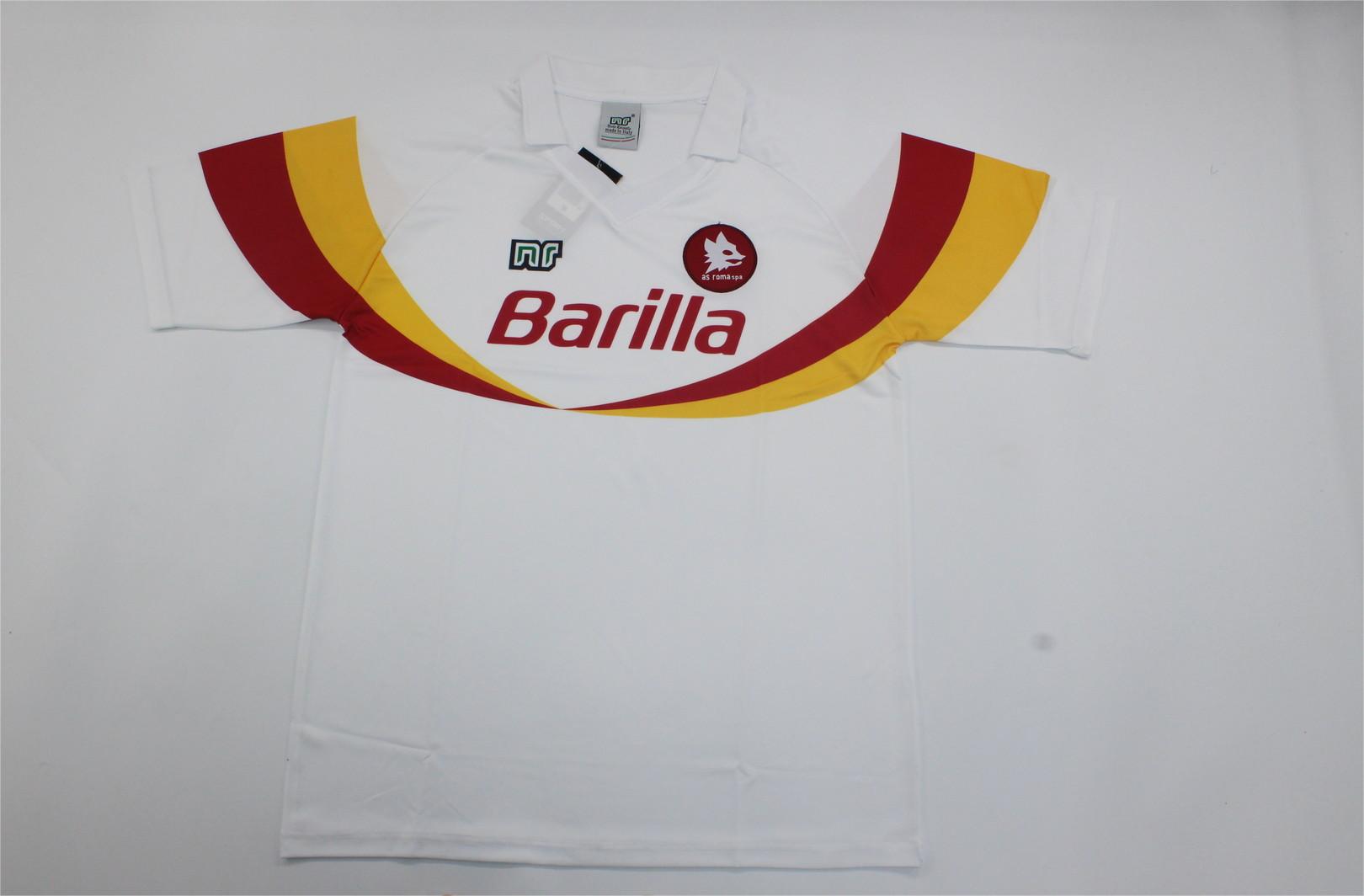 AAA Quality Roma 90/91 Away White Soccer Jersey